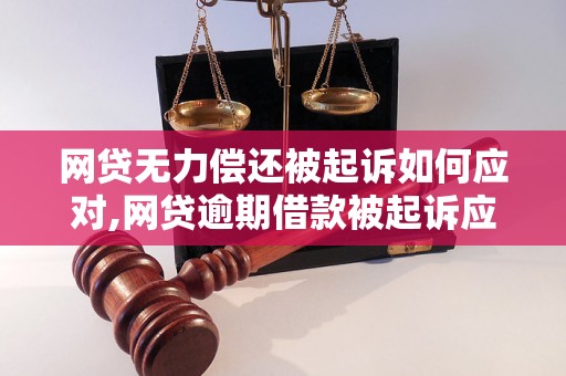 网贷无力偿还被起诉如何应对,网贷逾期借款被起诉应该怎么处理