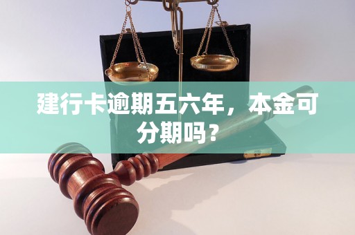 建行卡逾期五六年，本金可分期吗？