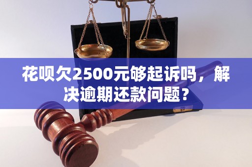 花呗欠2500元够起诉吗，解决逾期还款问题？