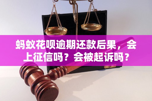 蚂蚁花呗逾期还款后果，会上征信吗？会被起诉吗？