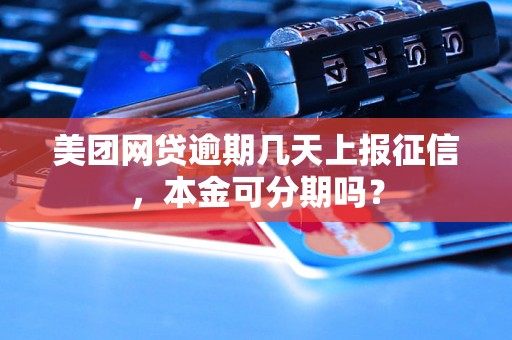 美团网贷逾期几天上报征信，本金可分期吗？