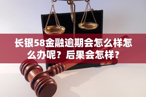 长银58金融逾期会怎么样怎么办呢？后果会怎样？