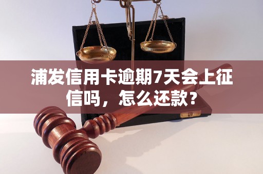 浦发信用卡逾期7天会上征信吗，怎么还款？