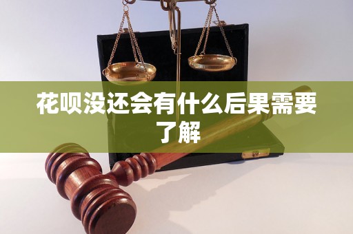 花呗没还会有什么后果需要了解