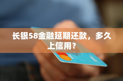 长银58金融延期还款，多久上信用？