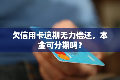 欠信用卡逾期无力偿还，本金可分期吗？