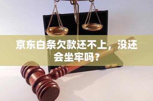 京东白条欠款还不上，没还会坐牢吗？