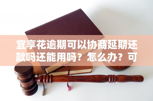 宜享花逾期可以协商延期还款吗还能用吗？怎么办？可以协商还本金吗？