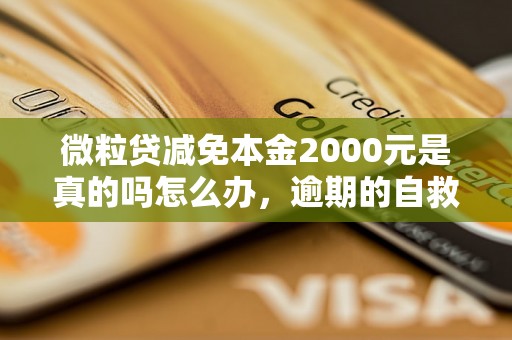 微粒贷减免本金2000元是真的吗怎么办，逾期的自救办法