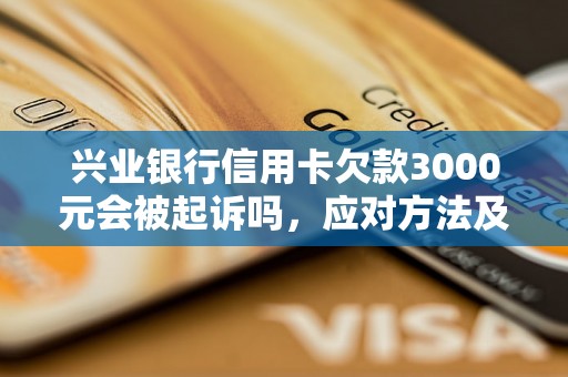 兴业银行信用卡欠款3000元会被起诉吗，应对方法及解决途径