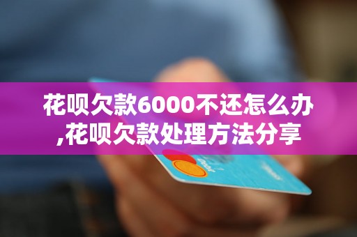 花呗欠款6000不还怎么办,花呗欠款处理方法分享