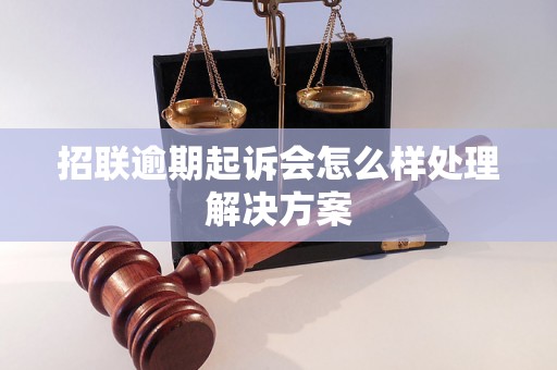 招联逾期起诉会怎么样处理解决方案