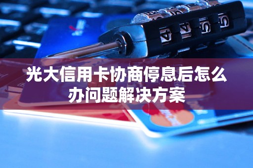 光大信用卡协商停息后怎么办问题解决方案