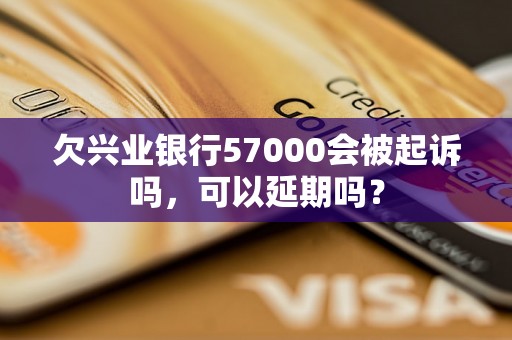 欠兴业银行57000会被起诉吗，可以延期吗？