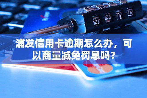 浦发信用卡逾期怎么办，可以商量减免罚息吗？