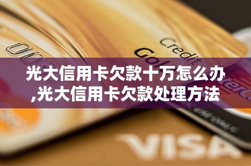 光大信用卡欠款十万怎么办,光大信用卡欠款处理方法分享