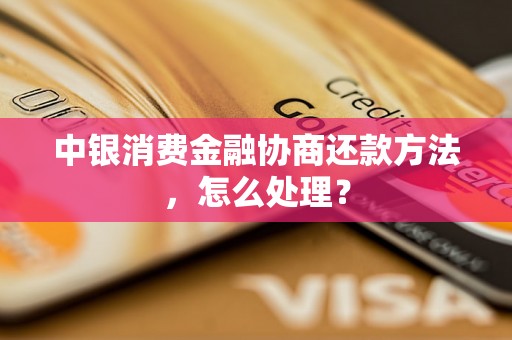 中银消费金融协商还款方法，怎么处理？