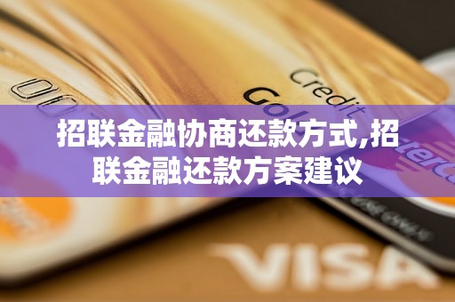 招联金融协商还款方式,招联金融还款方案建议