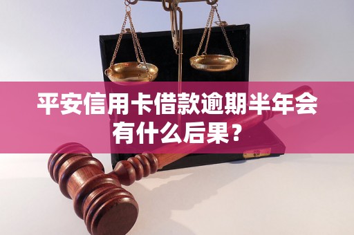 平安信用卡借款逾期半年会有什么后果？