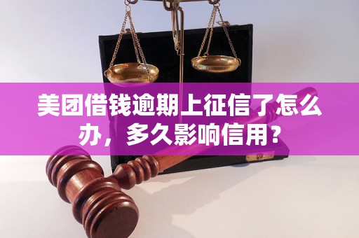 美团借钱逾期上征信了怎么办，多久影响信用？