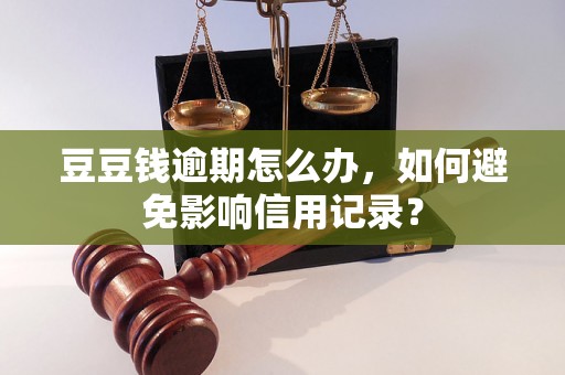 豆豆钱逾期怎么办，如何避免影响信用记录？