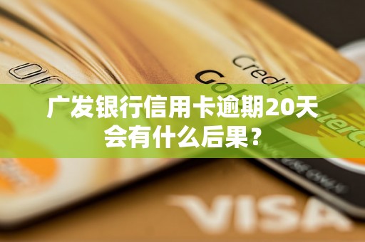 广发银行信用卡逾期20天会有什么后果？