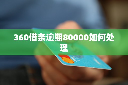 360借条逾期80000如何处理