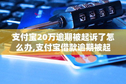 支付宝20万逾期被起诉了怎么办,支付宝借款逾期被起诉后的处理方法