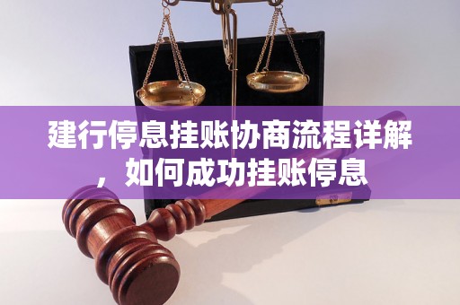 建行停息挂账协商流程详解，如何成功挂账停息