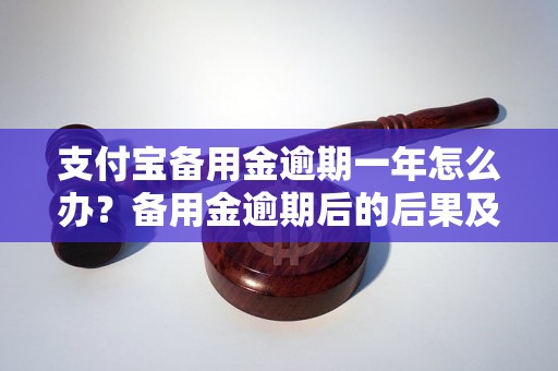 支付宝备用金逾期一年怎么办？备用金逾期后的后果及解决方案