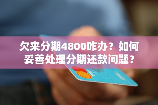 欠来分期4800咋办？如何妥善处理分期还款问题？