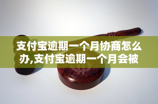 支付宝逾期一个月协商怎么办,支付宝逾期一个月会被拉入黑名单吗