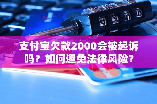 支付宝欠款2000会被起诉吗？如何避免法律风险？