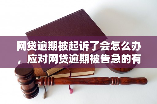 网贷逾期被起诉了会怎么办，应对网贷逾期被告急的有效解决方案