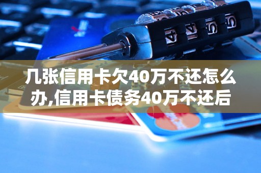 几张信用卡欠40万不还怎么办,信用卡债务40万不还后果严重吗