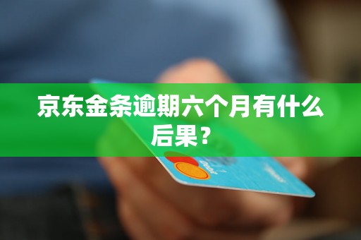 京东金条逾期六个月有什么后果？