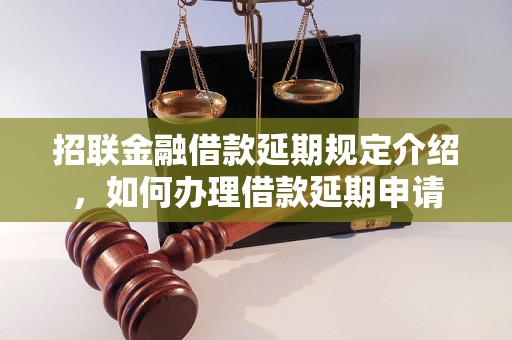 招联金融借款延期规定介绍，如何办理借款延期申请