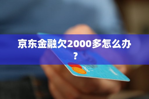 京东金融欠2000多怎么办？