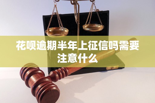 花呗逾期半年上征信吗需要注意什么