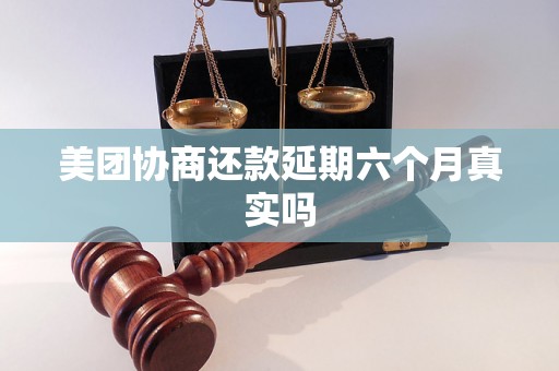 美团协商还款延期六个月真实吗