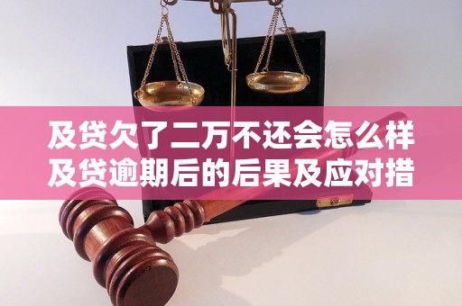 及贷欠了二万不还会怎么样及贷逾期后的后果及应对措施