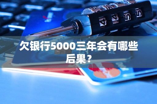 欠银行5000三年会有哪些后果？