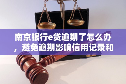 南京银行e贷逾期了怎么办，避免逾期影响信用记录和资金流转