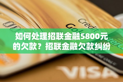 如何处理招联金融5800元的欠款？招联金融欠款纠纷处理方法