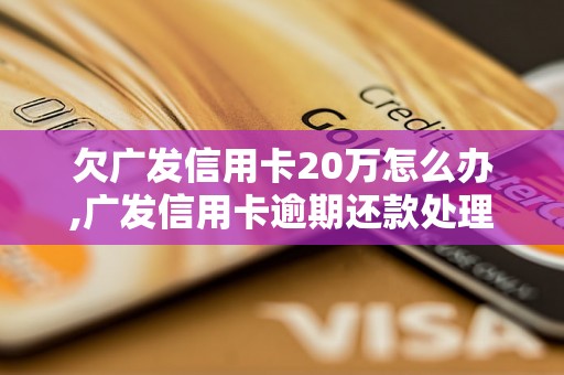 欠广发信用卡20万怎么办,广发信用卡逾期还款处理方案 欠广发信用卡20万怎么办,广发信用卡逾期还款处理方案