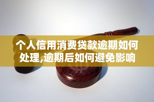 个人信用消费贷款逾期如何处理,逾期后如何避免影响个人信用记录