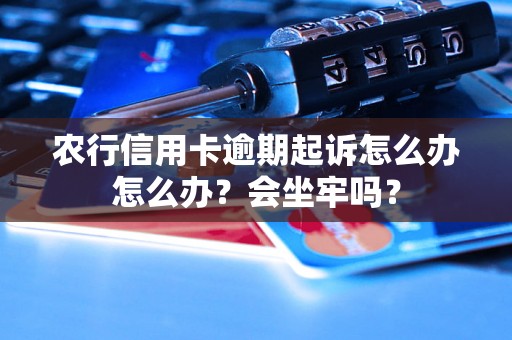 农行信用卡逾期起诉怎么办怎么办？会坐牢吗？