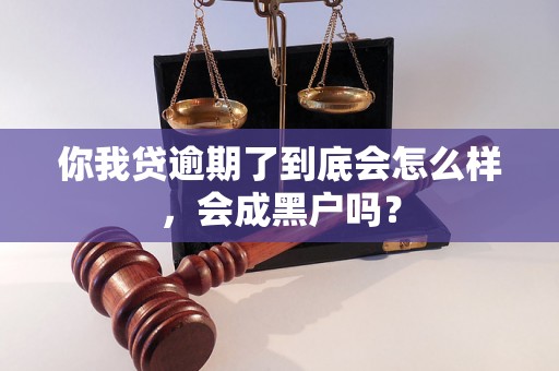 你我贷逾期了到底会怎么样，会成黑户吗？