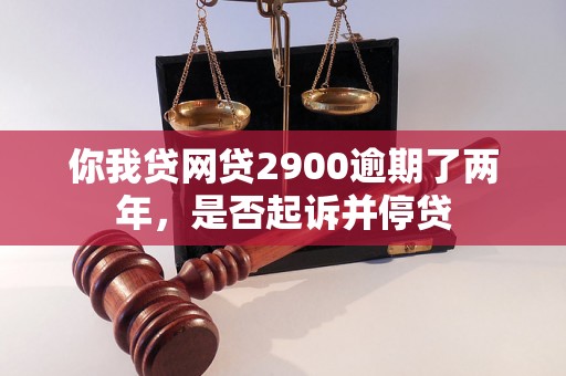 你我贷网贷2900逾期了两年，是否起诉并停贷