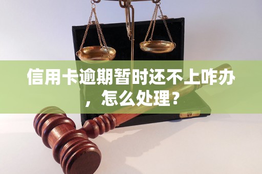 信用卡逾期暂时还不上咋办，怎么处理？